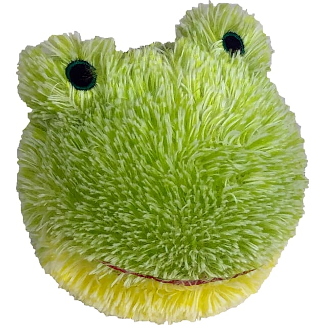 Petlou EZ Squeaky Frog Ball Plush Dog Toy, Small - Carousel image #1